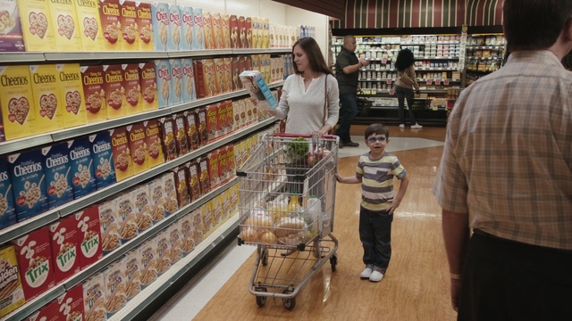 Video Reference: supermarket, grocery store, retail, product, convenience food, convenience store, product, whole food, grocer, Person