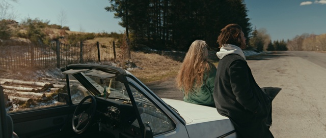 Video Reference: Hood, Sky, Motor vehicle, Vehicle, Automotive design, Plant, Car, Automotive lighting, Tree, Automotive mirror