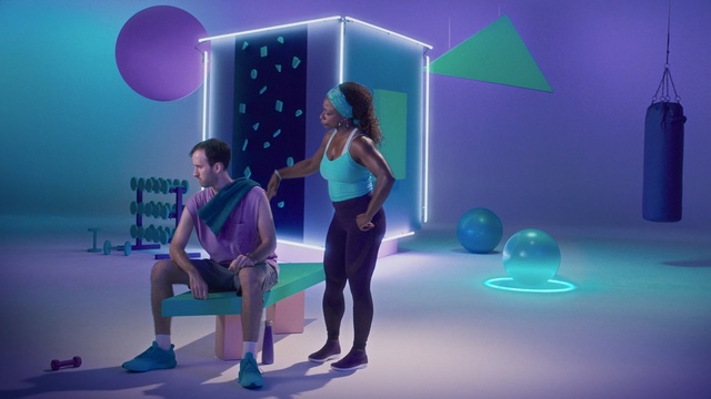Video Reference: blue, purple, snapshot, fun, computer wallpaper, screenshot, leisure, space, Person