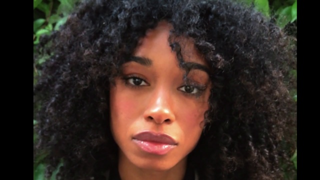 Video Reference: Hair, Hairstyle, Face, Lip, Black hair, Afro, Jheri curl, Eyebrow, Forehead, Nose, Person