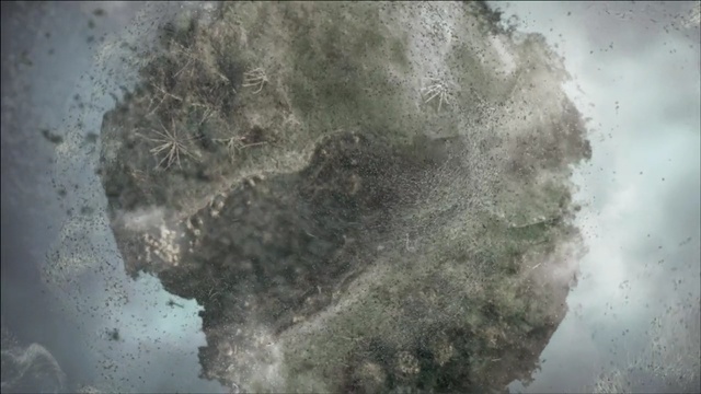 Video Reference: sky, atmosphere, earth, space, dust, rock, Person