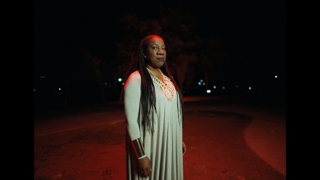 Video Reference: red, night, darkness, light, girl, fun, midnight, performance art, flash photography, Person