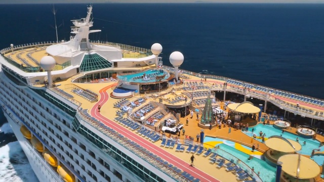 Video Reference: Ship, Cruise ship, Vehicle, Passenger ship, Watercraft, Naval architecture, Deck, Ocean liner, Boat, Person
