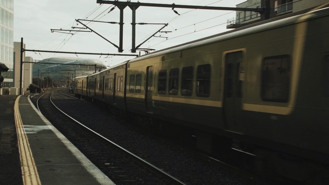 Video Reference: train, track, transport, train station, rail transport, rolling stock, mode of transport, public transport, locomotive, railroad car