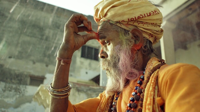 Video Reference: religion, temple, tradition, ritual, facial hair