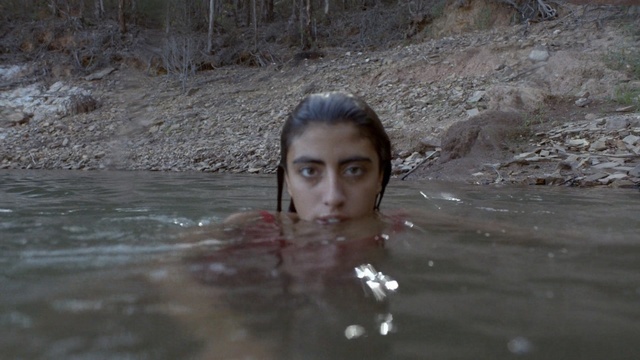 Video Reference: water, body of water, river, girl, water resources, rock, watercourse, tree, fun, stream, Person