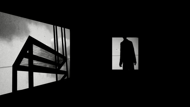 Video Reference: black, black and white, monochrome photography, architecture, light, photography, monochrome, darkness, font, sky