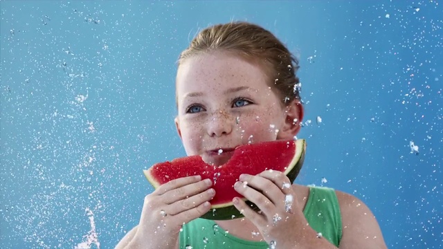 Video Reference: Child, Water, Fun, Toddler, Eating, Smile, Leisure, Vacation, Play