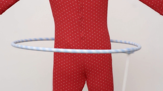 Video Reference: Red, Polka dot, Pattern, Design, Waist, Hula hoop, Pajamas, Pattern, Toy