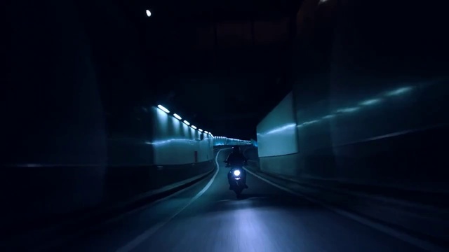 Video Reference: Blue, Tunnel, Light, Road, Darkness, Mode of transport, Infrastructure, Night, Lighting, Atmosphere