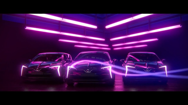 Video Reference: Light, Neon, Vehicle, Lighting, Violet, Car, Purple, Automotive design, Automotive lighting, Headlamp