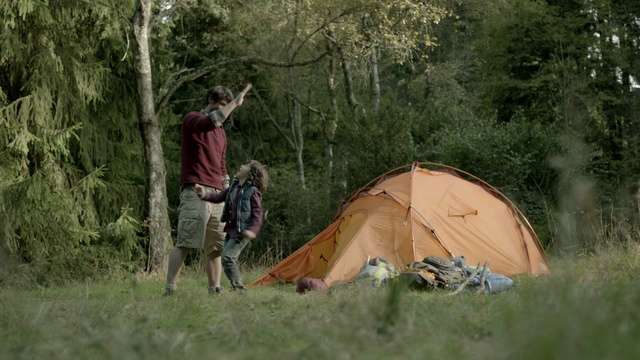 Video Reference: camping, wilderness, tree, outdoor recreation, plant, forest, tent, adventure, woodland, grass