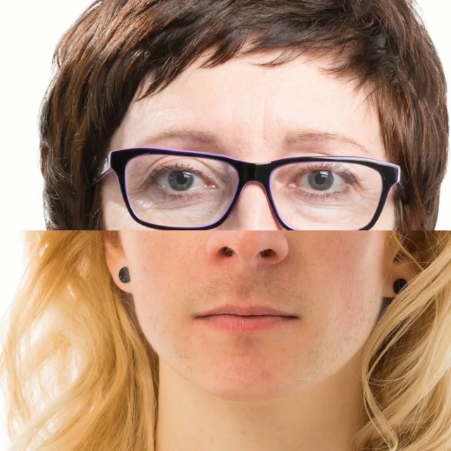 Video Reference: Eyewear, Face, Hair, Glasses, Eyebrow, Forehead, Hairstyle, Chin, Nose, Head, Person