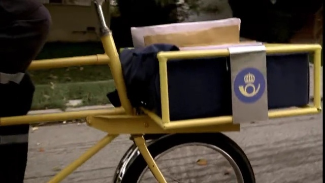 Video Reference: Bicycle part, Bicycle, Vehicle, Mode of transport, Yellow, Bicycle frame, Wood, Bicycle wheel, Bicycle accessory, Wheel, Person