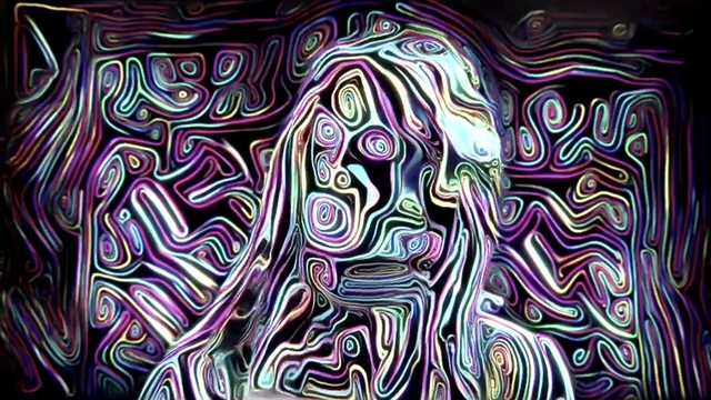 Video Reference: Psychedelic art, Purple, Modern art, Art, Visual arts, Pattern, Design, Organism, Illustration, Painting