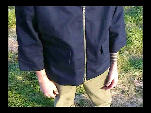 Video Reference: Clothing, Jacket, Outerwear, Sleeve, Tree, Top, T-shirt, Shoe, Zipper, Shirt