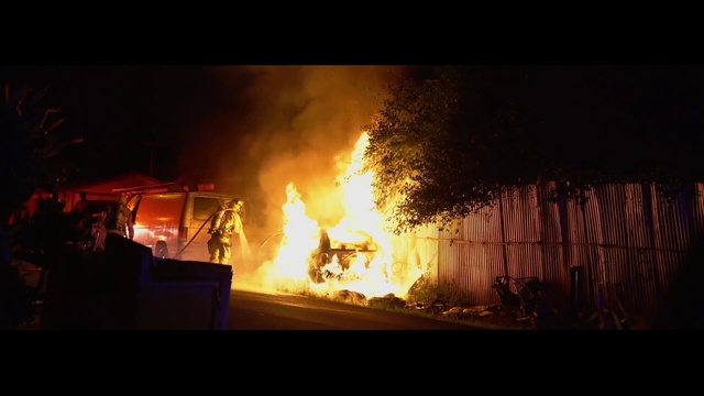 Video Reference: Fire, Heat, Flame, Explosion, Night, Event
