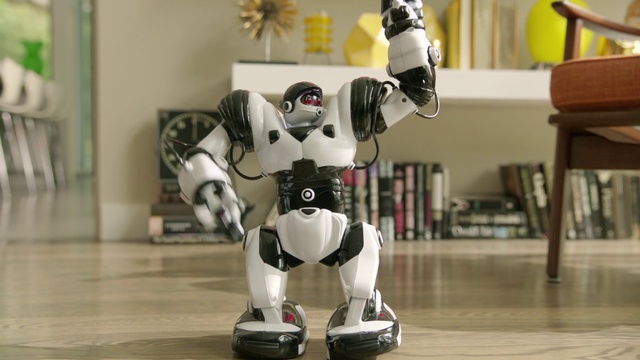 Video Reference: Robot, Machine, Product, Technology, Toy, Mecha, Figurine, Action figure, Animation