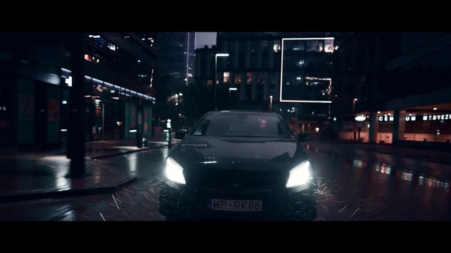 Video Reference: Land vehicle, Vehicle, Car, Automotive design, Mode of transport, Luxury vehicle, Automotive lighting, Darkness, Night, Headlamp