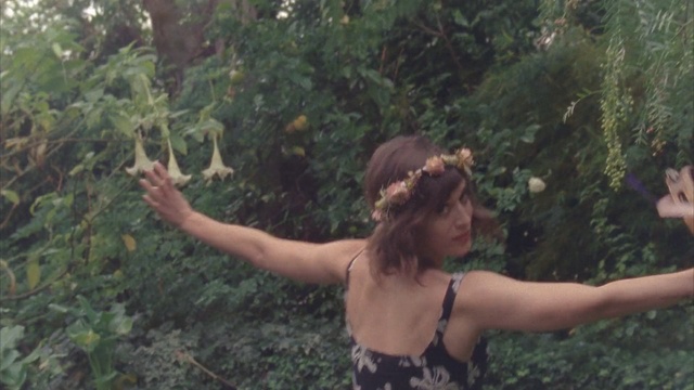 Video Reference: tree, jungle, grass, girl, plant, forest, rainforest, fun, plant community, Person