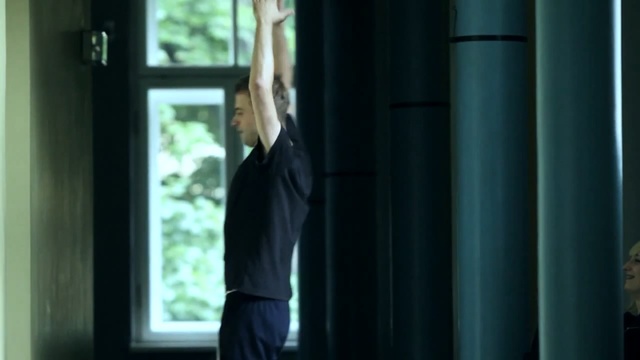 Video Reference: Photograph, Blue, Standing, Shoulder, Window, Textile, Arm, Photography, Muscle, Interior design