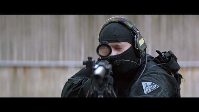 Video Reference: mask, protective covering, covering, man, military, protection, male, soldier, war, Person