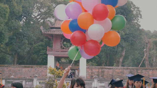 Video Reference: balloon, pink, fun, party supply, Person