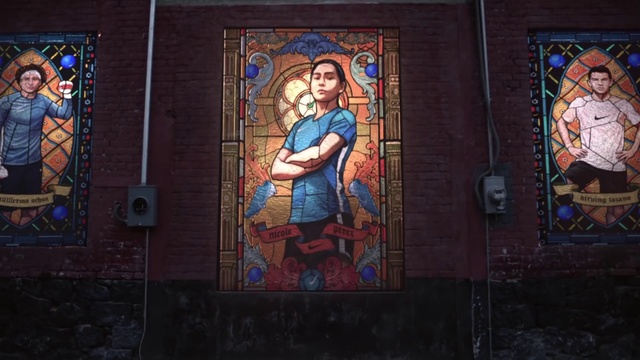 Video Reference: Glass, Stained glass, Art, Modern art, Painting, Window, Visual arts, Mural
