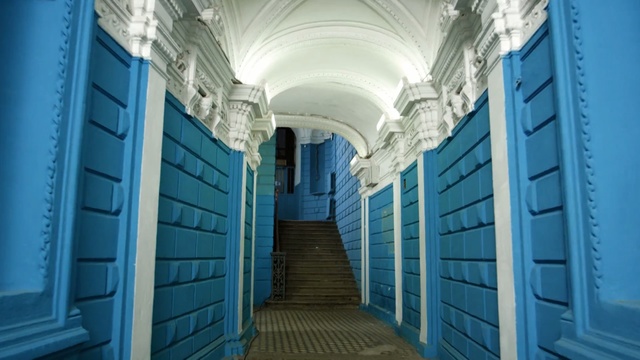 Video Reference: blue, architecture, structure, symmetry, sky, facade, building