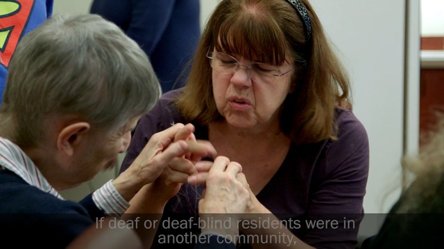 Video Reference: girl, interaction, fun, senior citizen, conversation, event, Person