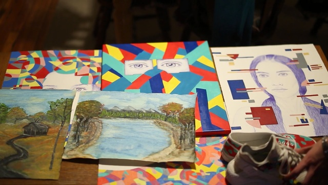 Video Reference: art, design, painting, material, paint, fun, Person