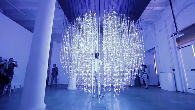 Video Reference: Blue, Light, Majorelle blue, Architecture, World, Transparent material, Person