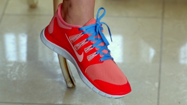 Video Reference: footwear, red, shoe, sneakers, athletic shoe, sportswear, outdoor shoe, electric blue, walking shoe