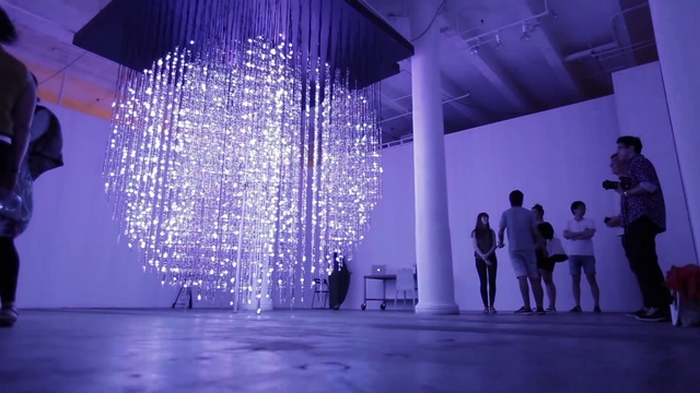 Video Reference: Purple, Light, Blue, Violet, Lighting, Architecture, Sky, Night, Stage, Performance, Person