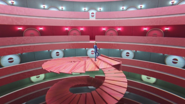 Video Reference: Red, Pink, Sport venue, Auditorium, Building, Stadium, Architecture, Arena, Magenta, Ceiling