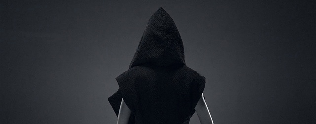 Video Reference: Black, White, Hood, Outerwear, Black-and-white, Monochrome, Hoodie, Darkness, Photography, Neck