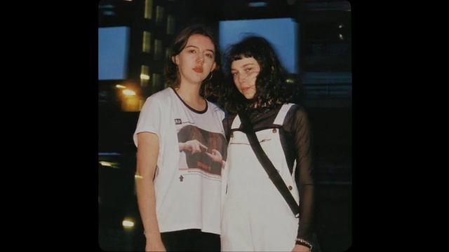 Video Reference: Fun, Shoulder, Friendship, Cheek, Youth, Fashion, T-shirt, Standing, Snapshot, Cool