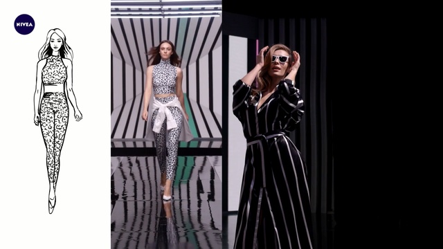 Video Reference: Fashion model, Clothing, Fashion, Dress, Fashion design, Black-and-white, Costume design, Design, Haute couture, Gown