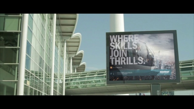 Video Reference: Advertising, Snapshot, Architecture, Display device, Display advertising, Metropolitan area, Font, Facade, Technology, Billboard