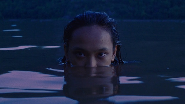 Video Reference: blue, water, face, person, reflection, fun, girl, darkness, underwater, human