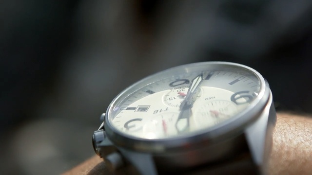 Video Reference: Watch, Analog watch, Watch accessory, Close-up, Fashion accessory, Material property, Photography, Macro photography, Strap, Jewellery, Person