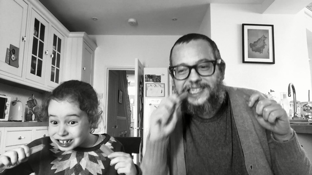 Video Reference: hair, photograph, facial expression, person, man, black and white, facial hair, glasses, photography, snapshot