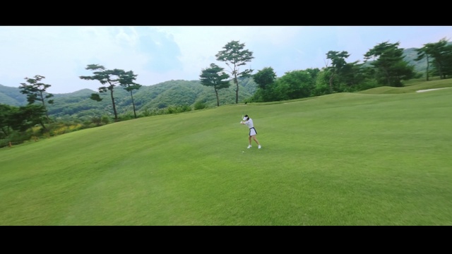 Video Reference: Sky, Cloud, Plant, Golfer, Golf, Golf equipment, Tree, Professional golfer, Golf club, Natural landscape