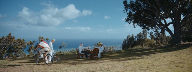 Video Reference: land vehicle, sky, mountainous landforms, tree, path, cycling, mountain, bicycle, hill, cloud