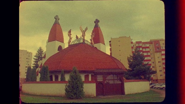 Video Reference: Building, Architecture, House, Paper product, Painting