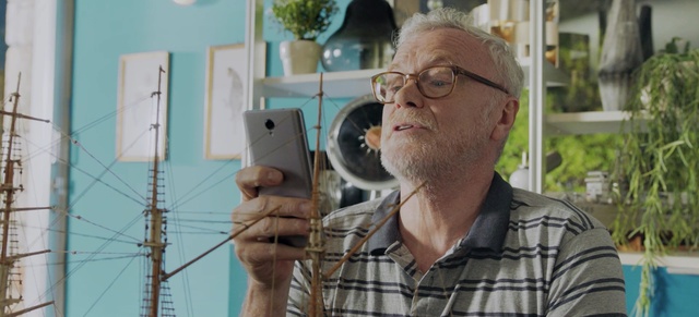 Video Reference: glasses, window, tree, facial hair