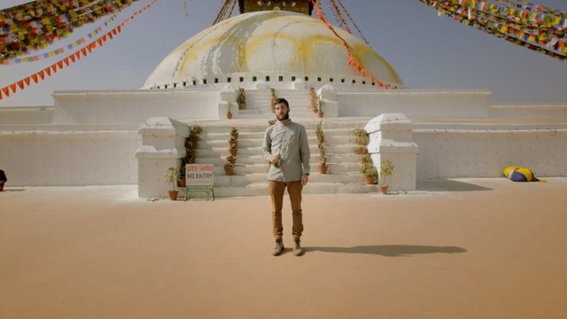 Video Reference: Room, Stupa, Dome, Place of worship, Building, Person