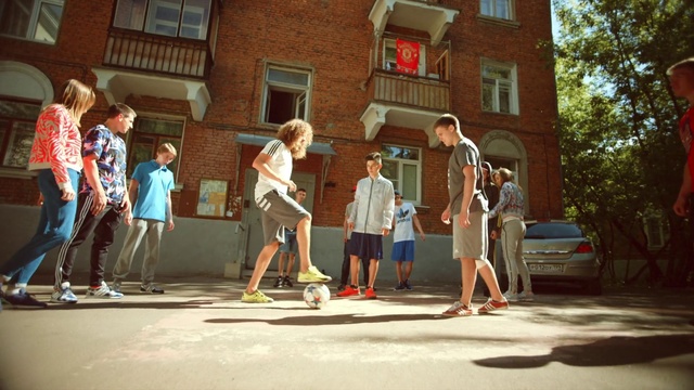 Video Reference: Fun, Neighbourhood, Recreation, Leisure, Performance, House, Street