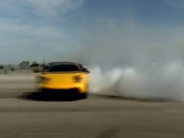 Video Reference: Land vehicle, Vehicle, Car, Supercar, Performance car, Sports car, Automotive design, Drifting, Landscape, Lamborghini aventador