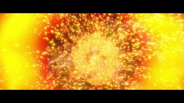 Video Reference: Yellow, Orange, Explosion, Light, Heat, Sunlight, Sky, Fireworks, Font, Event